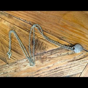 Tiffany Charm Necklace Long Pendant. Great Condition